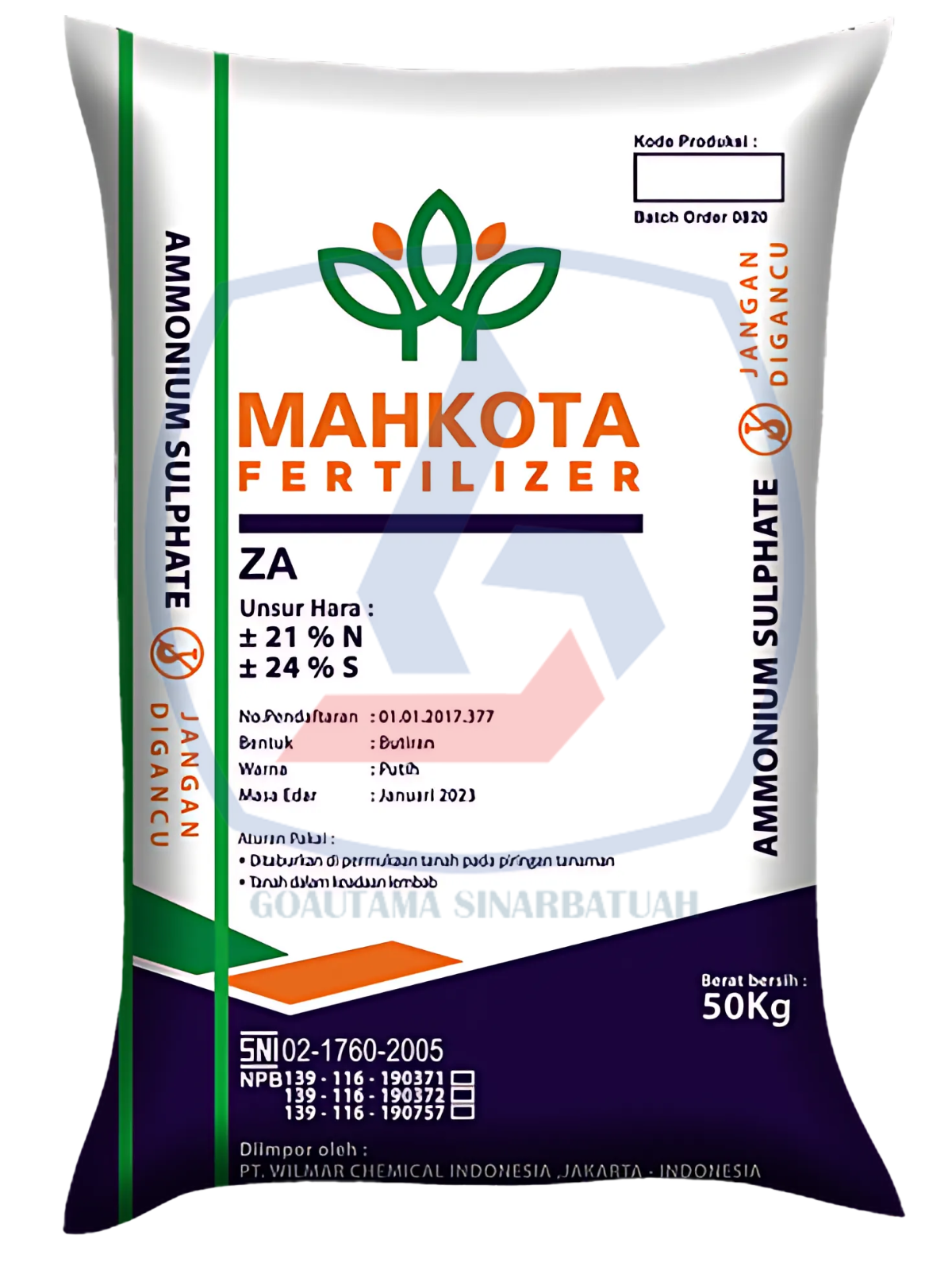 ZA (Ammonium Sulphate) MAHKOTA 50kg