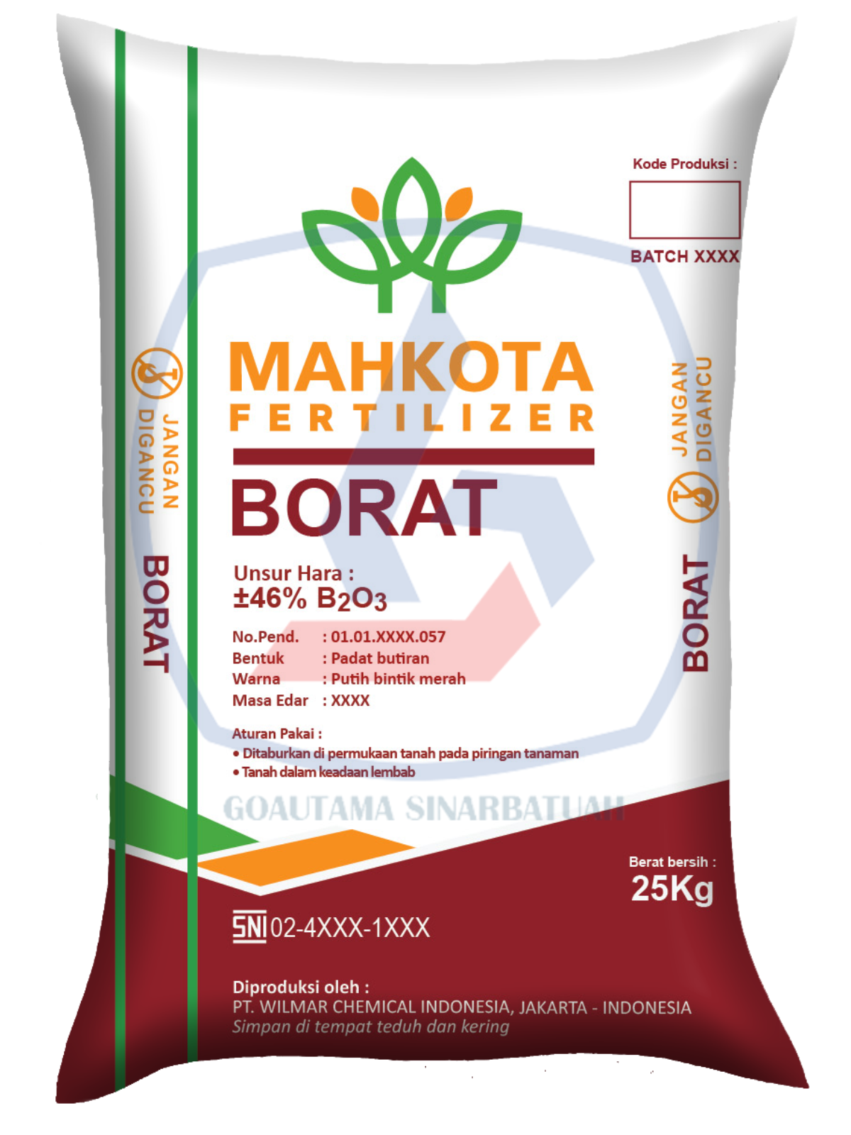 Pupuk BORAT MAHKOTA 25kg