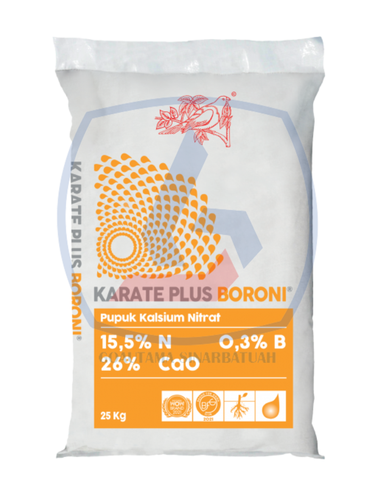 Pupuk Kalsium Nitrat KARATE PLUS BORONI MEROKE 25KG