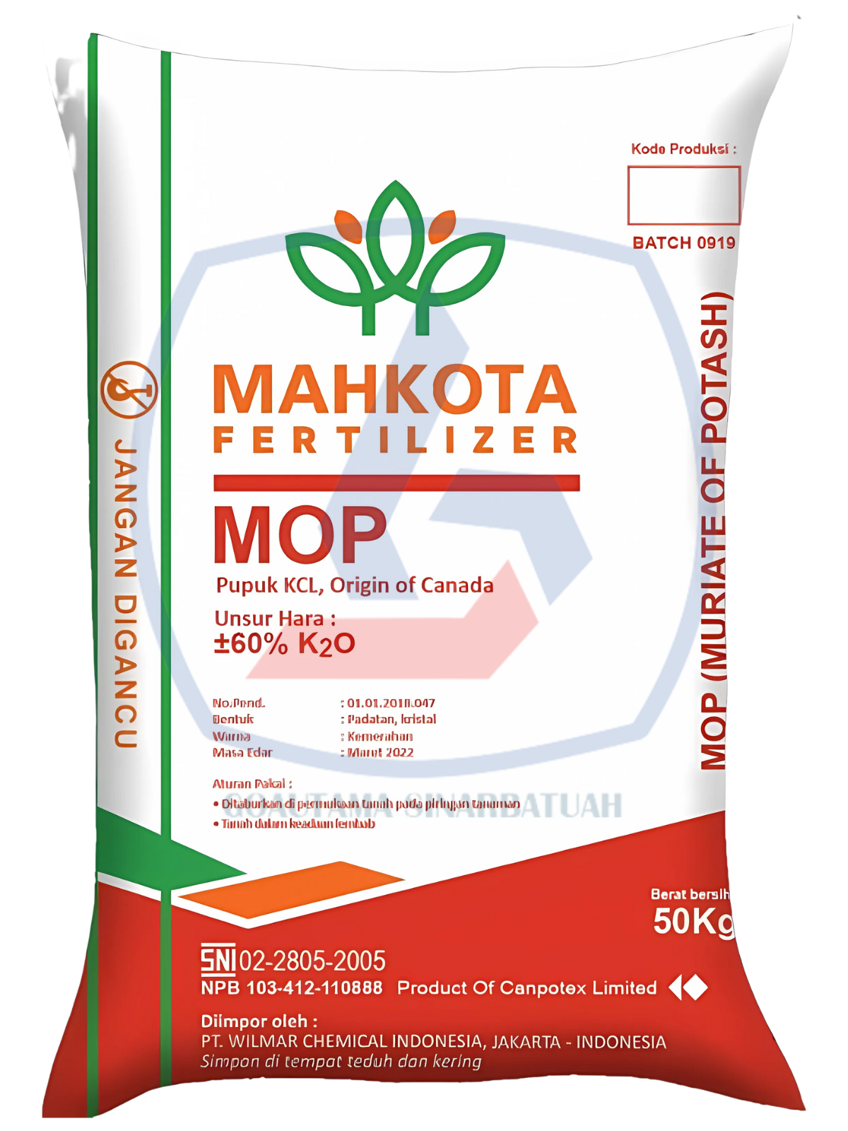 Pupuk MOP Mahkota